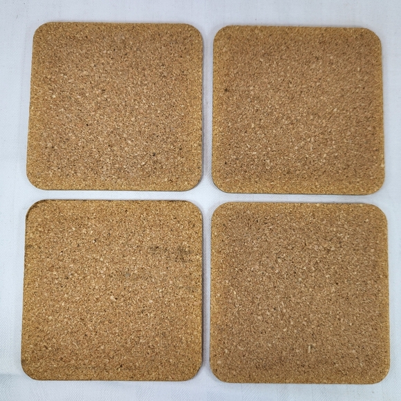 Manorcraft COASTERS Set of 4 Sunshine Sunflowers Cork Backing Classic Collection - Picture 3 of 7
